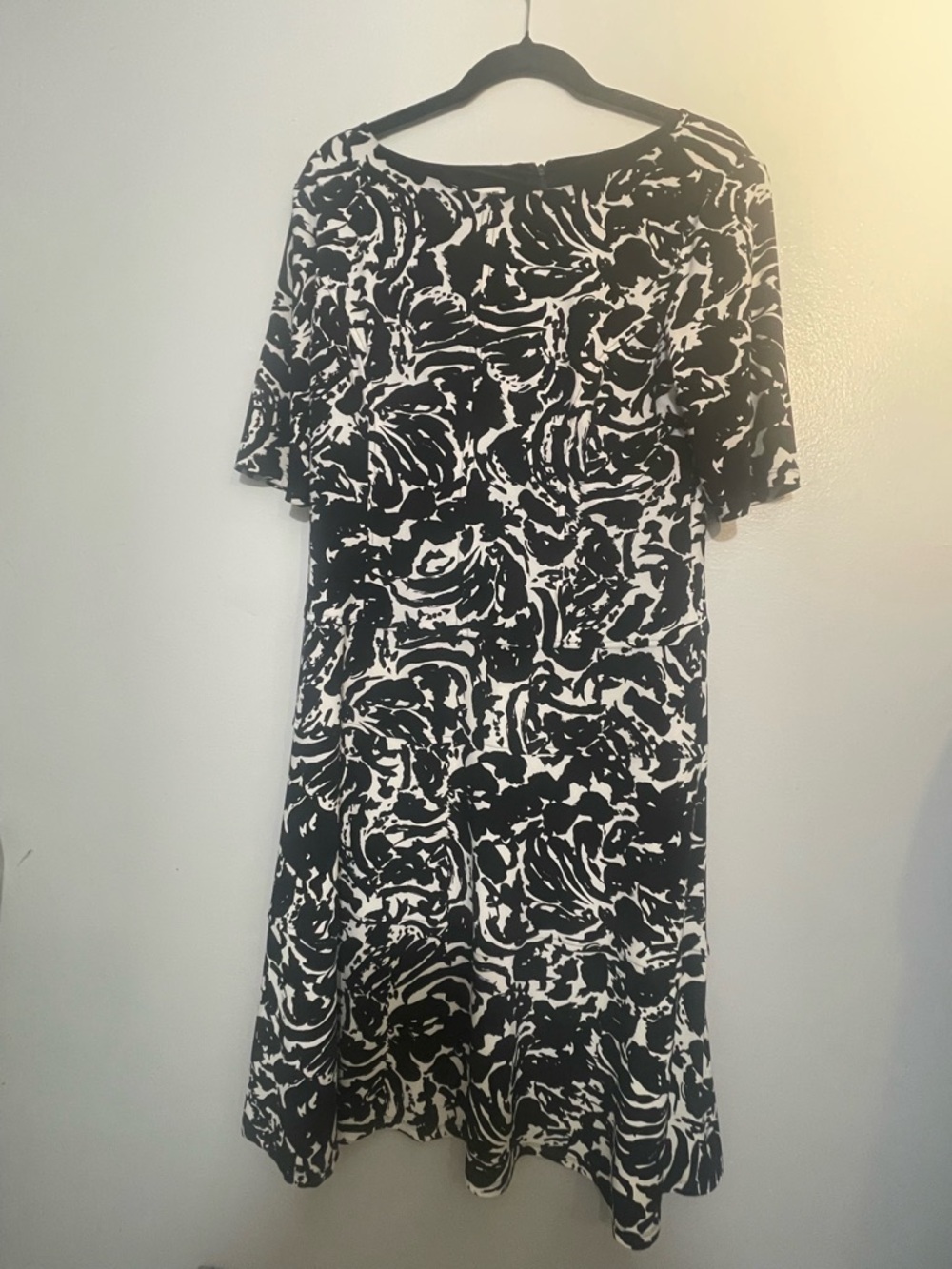 Anne Klein Abstract Print Midi Dress